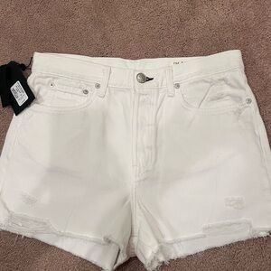 Rag & Bone Bright White Denim Shorts